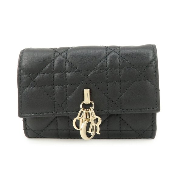 ❤️Authentic Christian Dior Canage Leather Compact Wallet❤️ - Picture 1 of 12
